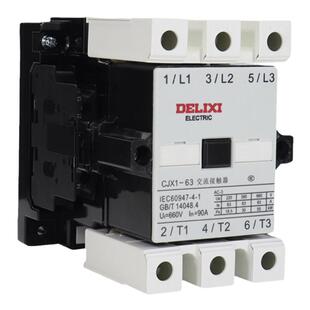 德力西交流接触器CJX1-9/12/16/22/32B/38三相380V家用220V24V36V