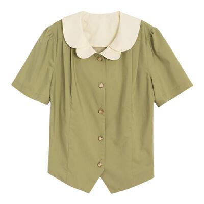 SimpleRetro西装衬衫娃娃领