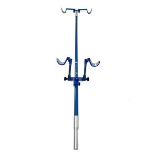 双杆后挂支架头炮台配件鱼竿架子双头夜光折叠羊角头钓鱼台钓竿架