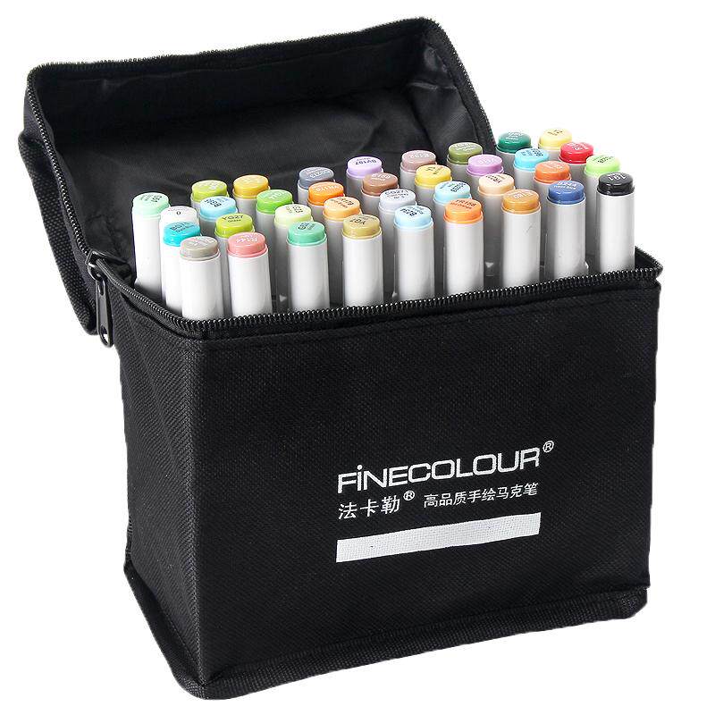 finecolour法卡勒马克笔一代二代三代单支四代五代六代大宽头软头马克笔补充液酒精动漫设计法克勒考研专用