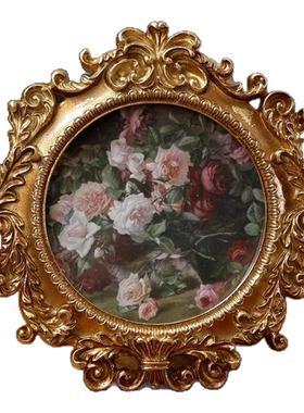 法式轻奢复古浮雕雕花画框