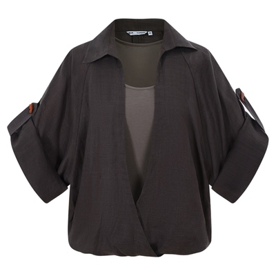 BALIANG「捌樑」蒲'Cattail'天丝苎麻多形态穿法背心衬衫连衣裙