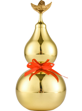 铜葫芦摆件开口空心镇宅家居摆设