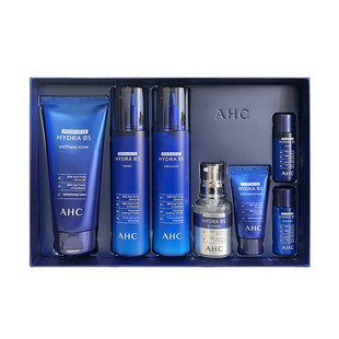 韩国AHC水乳套装b5玻尿酸7件套盒蓝色补水保湿秋冬护肤品男女正品