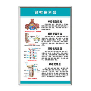 人体颈椎病疼痛病科普医学挂图脊椎腰椎相关疾病示意图宣传海报