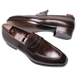 意大利Antonio Meccariello手工固特异便士乐福皮鞋 商务休闲鞋男