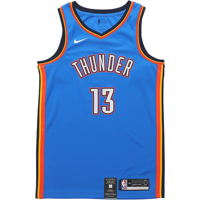 Nike/耐克正品雷霆队男子篮球运动乔治13号球衣AV4955-404