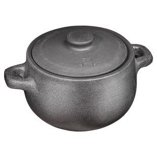 四川雅安荥经黑砂锅炖锅家用燃气煲汤锅煤气灶专用老式土砂锅汤锅