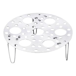 不锈钢蒸架万能家用加厚多功能不锈钢蒸格圆形可折叠高脚厨房蒸盘