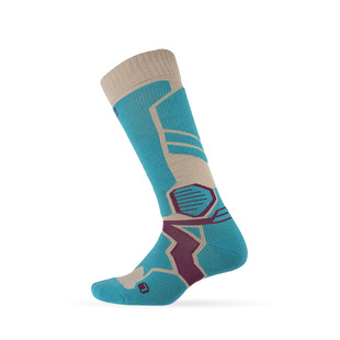 赛乐滑雪袜男女保暖美丽诺羊毛袜长筒高筒毛巾底运动袜登山袜缓冲