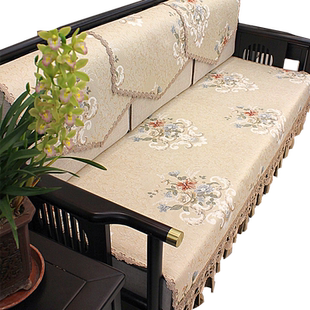 2025高档新款新中式四季沙发垫坐垫实木通用沙发套罩沙发垫子防滑