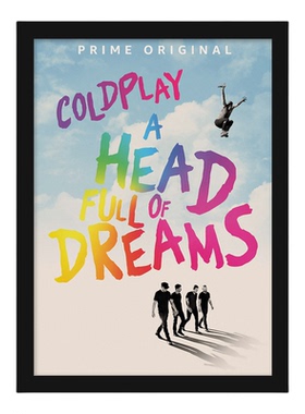 Coldplay酷玩乐队带框海报装饰画