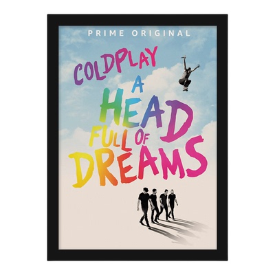 Coldplay酷玩乐队带框海报装饰画