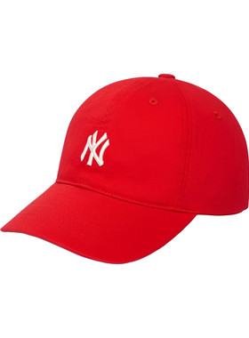 韩国代购正品 韩版MLB棒球帽子女防晒鸭舌帽NY小标遮阳帽CP77红色