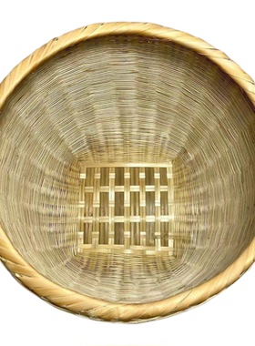 喜庆竹编箩筐小大号超市餐厅展示
