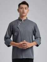 Длинная серая одиночная рубашка