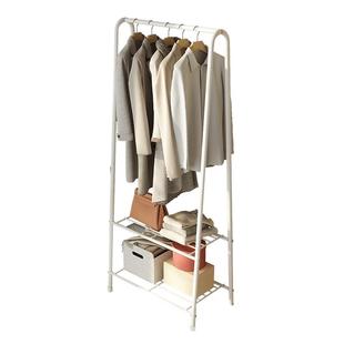 挂衣架落地卧室移动简易晾衣服架子晾衣架家用室内转角衣帽架加厚