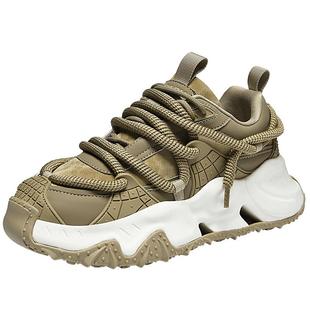 马克华菲男鞋2025新款老爹鞋男增高冬季男士运动休闲情侣鞋子男款