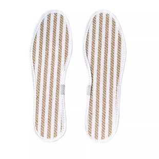 亚麻鞋垫男士吸汗透气防臭夏季麻布女款软底舒纯棉布适皮鞋垫子