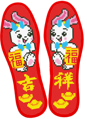 【兰朵】十字绣鞋垫带针线