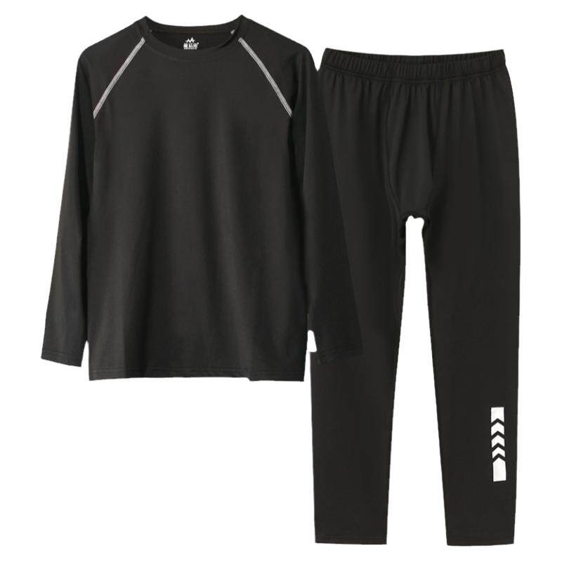 胖男童紧身衣训练服中大童长袖跑步健身服篮球足球比赛服运动套装