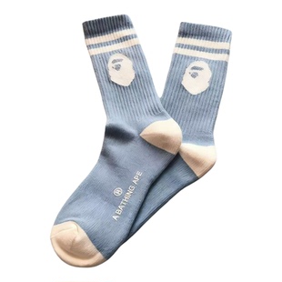 潮牌猿人毛巾底男女休闲百搭运动纯棉加厚袜子中筒篮球搭配鲨鱼库