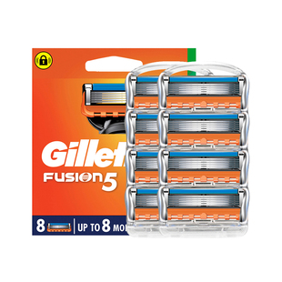 【自营】吉列锋隐手动剃须刀5层刀片刮胡刀男士手动刮脸刀8只装
