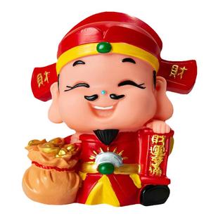 创意防摔财神存钱罐招财猫硬币储蓄罐摆件可存取钱罐礼品礼物