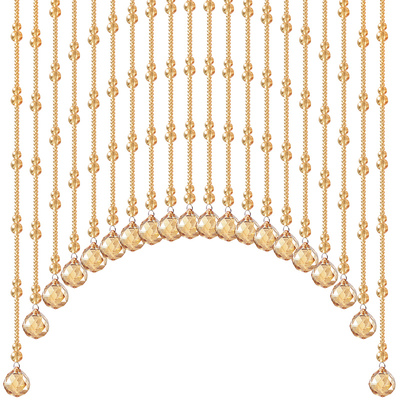 葫芦门帘吊饰隔断帘化解门对卫生间风水帘挂帘免打孔水晶珠帘新款