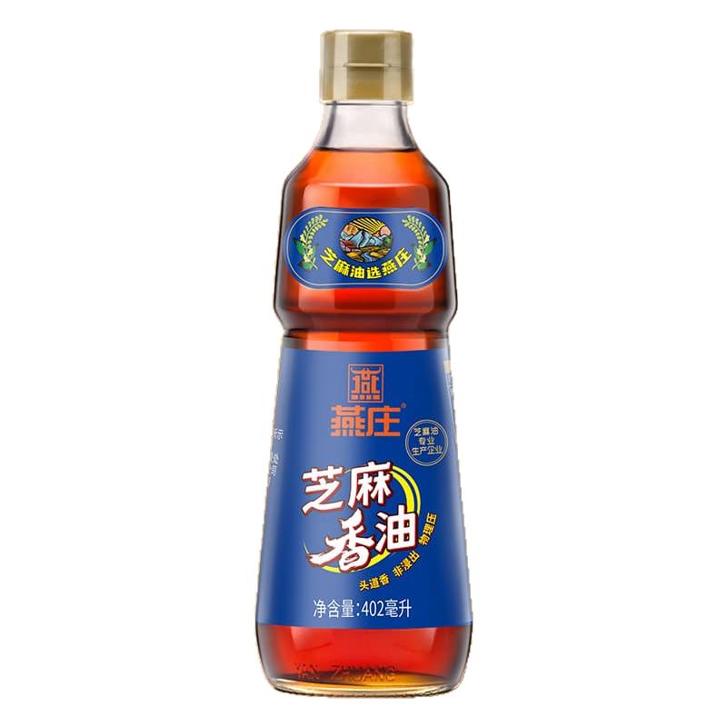 燕庄 初榨芝麻油 凉拌菜火锅拌面家用调味油 402ml*1瓶