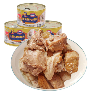 上海梅林清蒸猪肉罐头397g*5罐加热即食熟食下饭菜炖菜浇头配菜