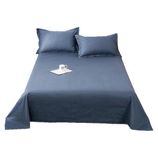 全棉床单单件100纯棉床笠加厚学生单人被单枕套三件套床罩套双人