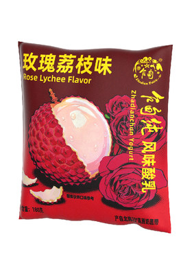 乍甸玫瑰荔枝味酸奶180g*12袋