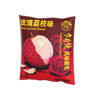 乍甸纯风味酸乳玫瑰荔枝味酸奶180g*12袋学生早餐酸奶冷链运输