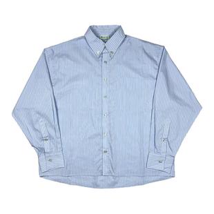 ComicTree C.t 2025秋季基础长袖条纹衬衣男士新款黑色衬衫休闲