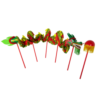 儿童舞龙表演道具幼儿园小学生运动会春节演出传统舞台表演舞龙灯