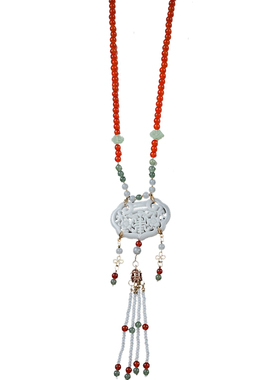 马面裙配饰璎珞项链加背云