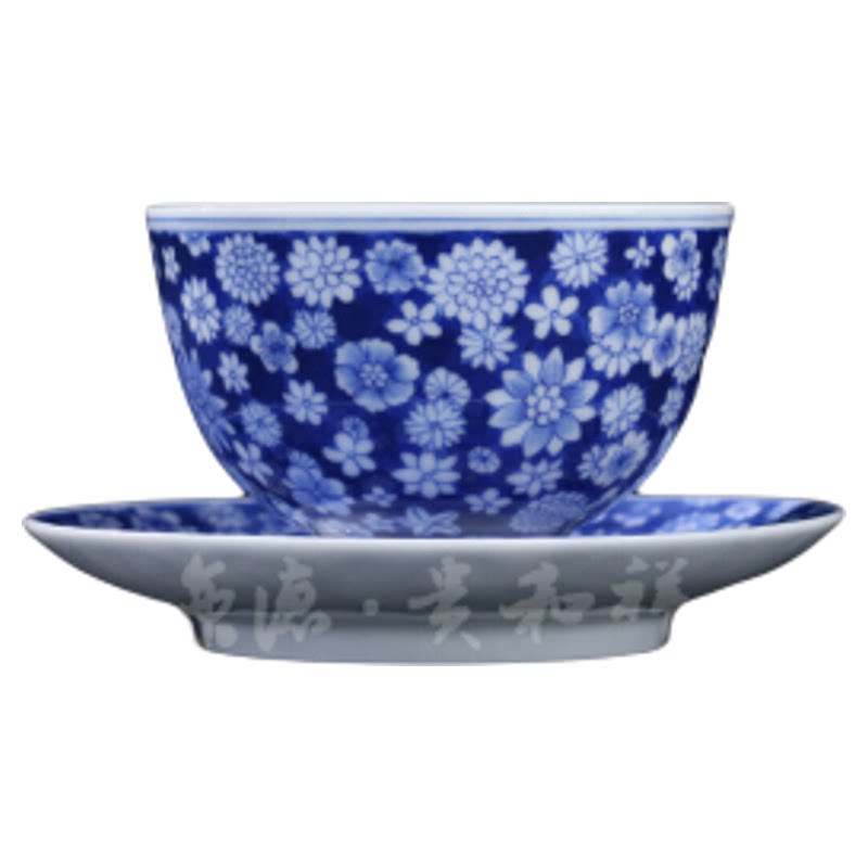贵和祥青花陶瓷手绘功夫茶杯