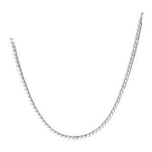 周六福S925纯银项链2025男潮嘻哈素链高街蛇骨锁骨链送男友礼物