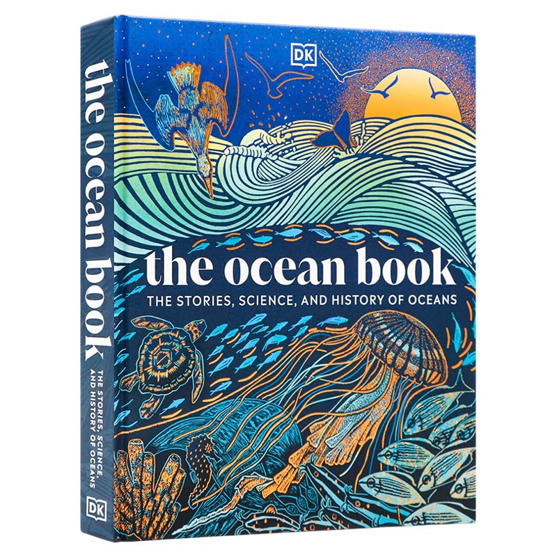 DK精品 海洋的故事科学和历史 英文原版 The Ocean Book Nature Books 知识图解百科全书 精装全彩插图科普读物 探索海洋家园书