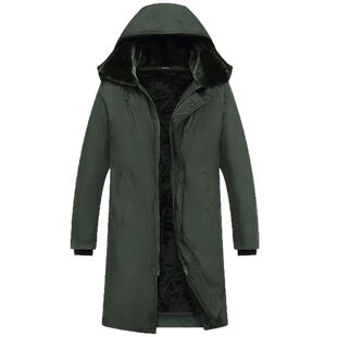 军大衣男冬加厚迷彩棉衣男款冷库防寒服长款过膝劳保工作服棉大袄