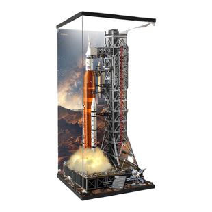 KGBOX乐高10341阿尔忒弥斯太空发射NASA灯光款亚克力展示盒防尘罩