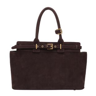 fed麂皮秋冬反绒磨砂皮托特包凯莉包手提包单肩斜挎包BFA9051A