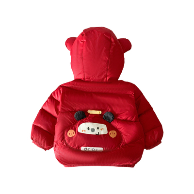 宝宝冬装拜年服套装婴儿红色过年羽绒服打底裤两件套幼儿冬季穿搭