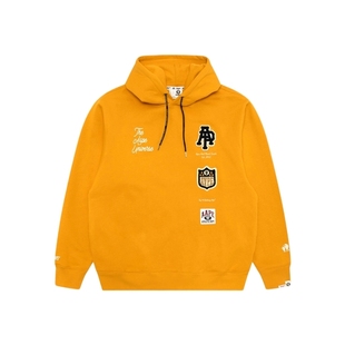 Aape旗舰店男装秋冬校园猿人毛巾徽章休闲潮流连帽卫衣C386XXP