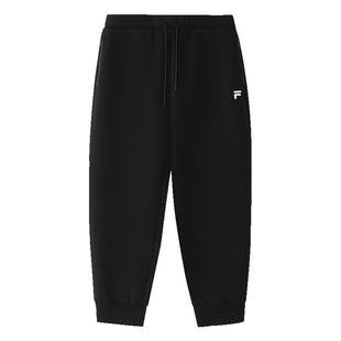 FILA FUSION斐乐潮牌针织长裤男2025冬季新款时尚休闲宽松收口裤