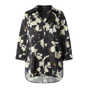 IMM尹默2025年秋19MM真丝素绉缎索普洛斯印花宽松衬衫上衣女
