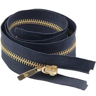 正品三力牌5号金属真铜齿拉链带锁防滑开尾外套大衣羽绒服拉链