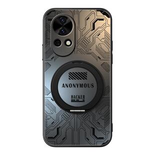适用华为nova14手机壳nova15nova13/nova11ultra/12pro/9/8/7/6/5支架10z磁吸se新款AG哑光电芯科技男款简约
