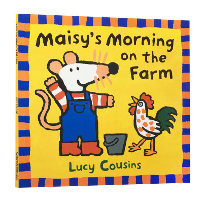 送音频英文原版Maisy's Morning on the Farm小鼠波波绘本Lucy Cousins多次获奖作品儿童低幼启蒙认知亲子沟通图画书廖彩杏